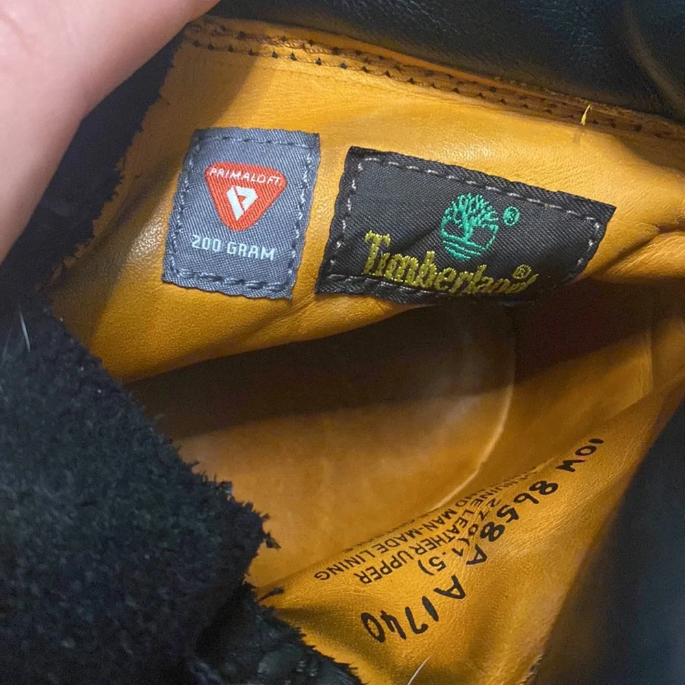 Timberland black lace up boots size US 10 women’s - Picture 4 of 5